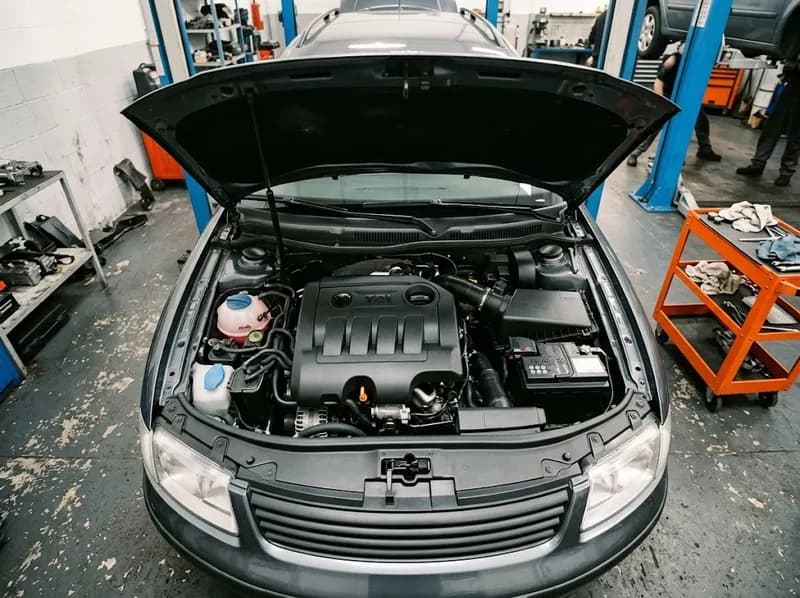 O mesmo motor limpo depois da retificação