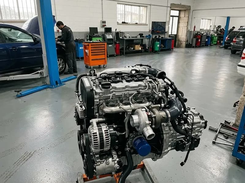Motor limpo depois de uma reparação